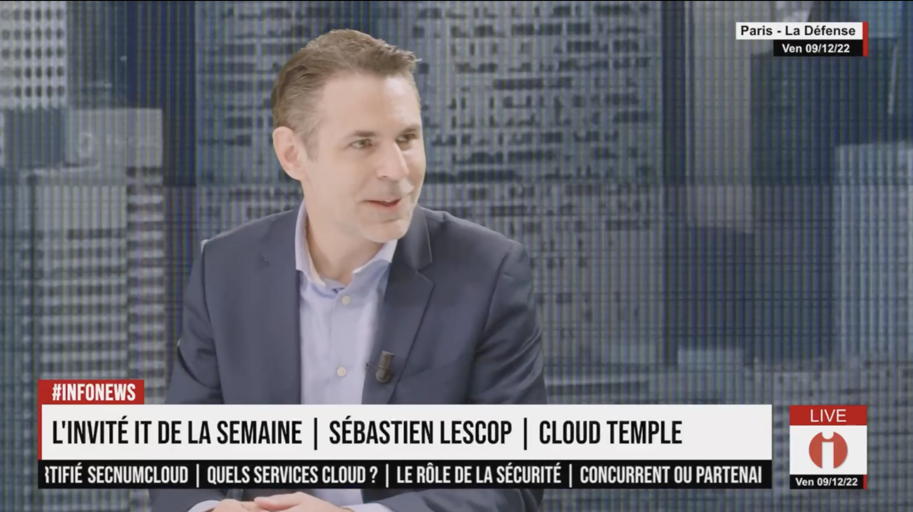 Sébastien Lescop invité d’Informatique News
