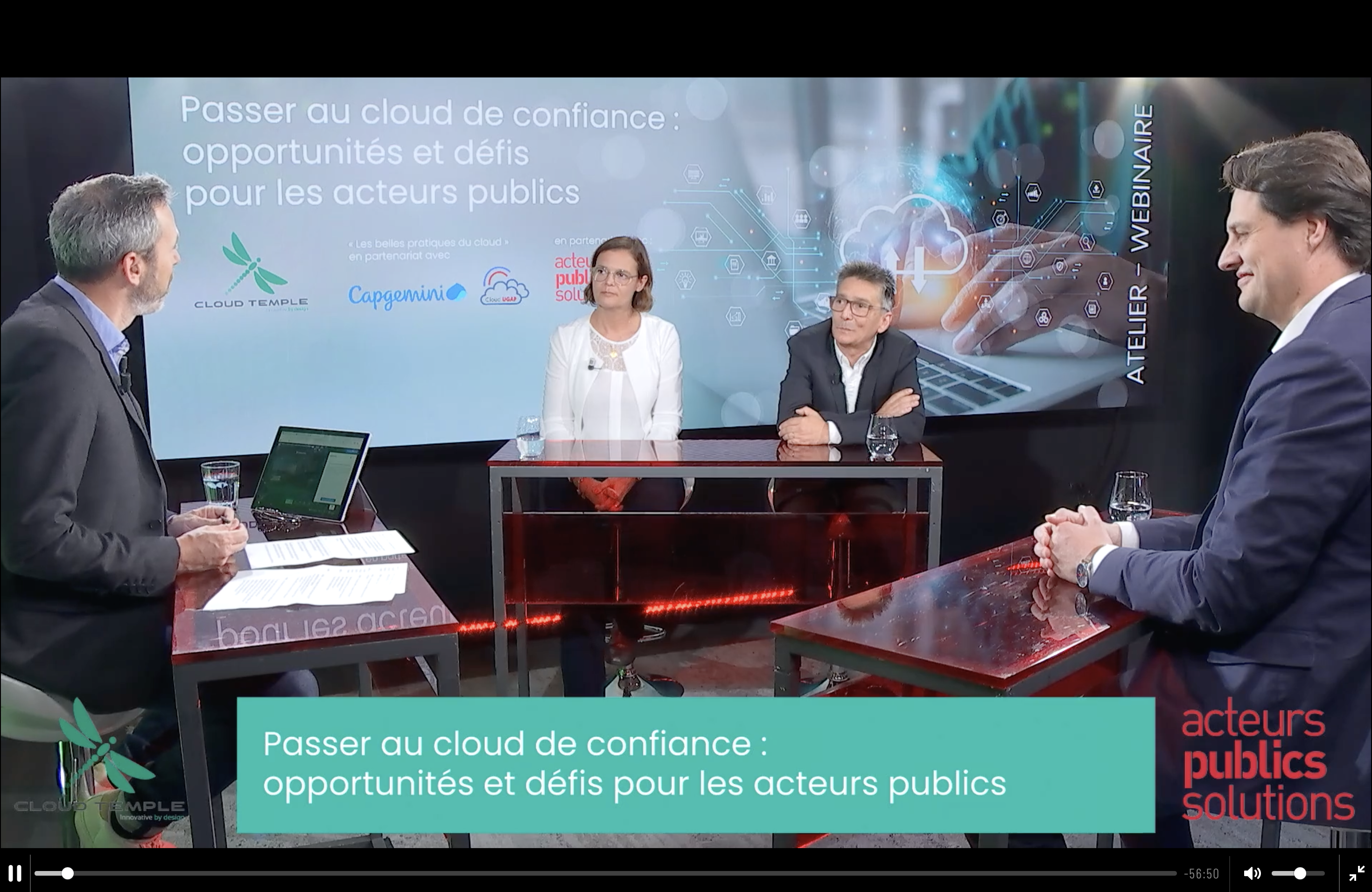 Atelier Acteurs publics | Passer au cloud de confiance